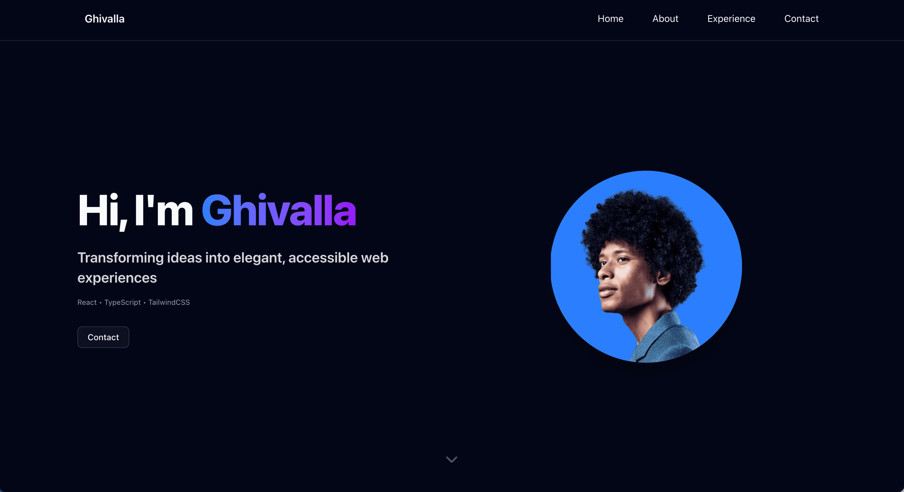 Ghivalla Portfolio Website